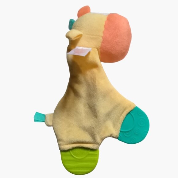 Bright Starts Plush Teether Giraffe Crinkle Lovey Sensory - Picture 4 of 4